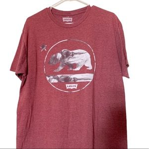 Levi's Red Cali Bear marble Print